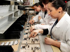 Manual assembly line - electronics